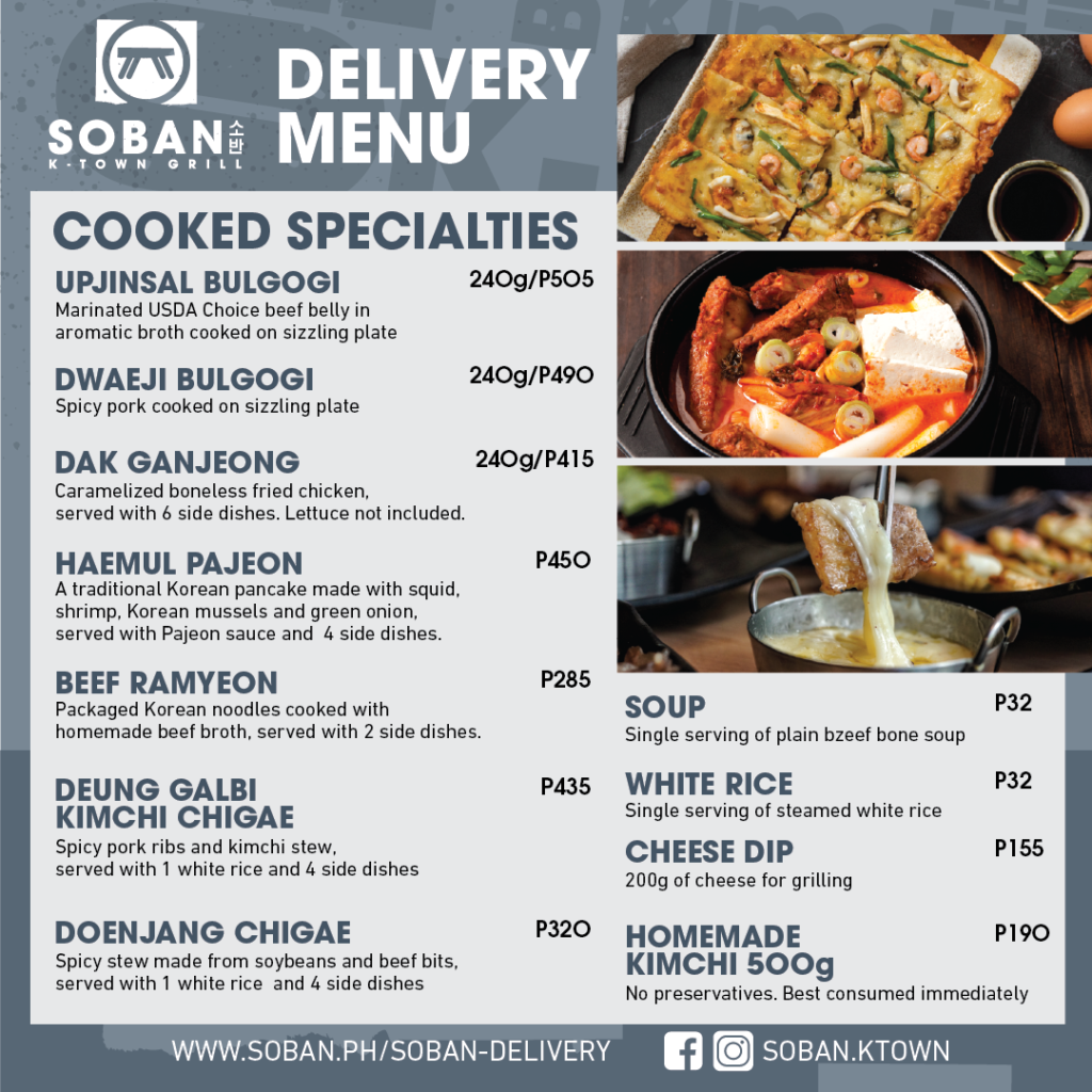 Delivery Soban KTown Grill